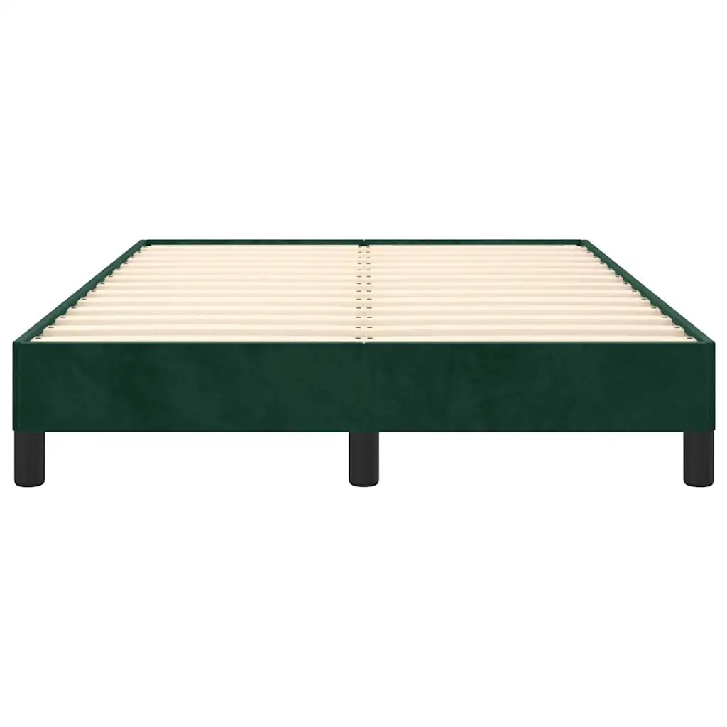 Giroletto senza Materasso Verde Scuro 120x190 cm Velluto 379505