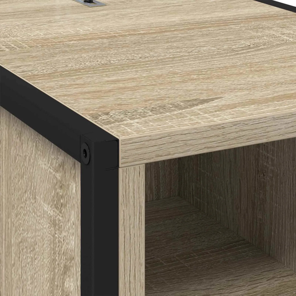 Comodino 2 pcs Sonoma 39,5 x 30 x 50 cm Legno multistrato 886657