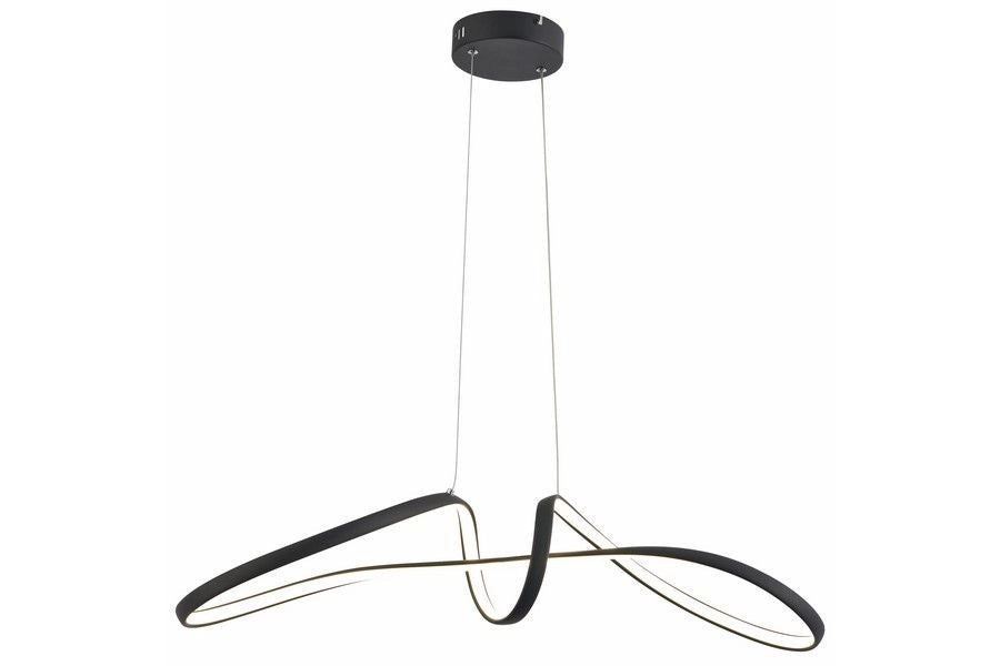 Lampada sospensione Weva Reality LED 40W nera 3000-4000K