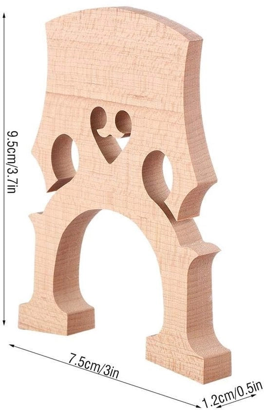 Accessori per Cello - Ponte Professionale - Legno di Quercia - Pezzi di Ricambio - Cello Accessorio - Alta Maneggevolezza - Buon Suono - Ponte per Cello