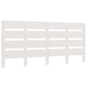 Testiera | Testata per Letto Bianca 180x3x80 cm in Legno Massello di Pino