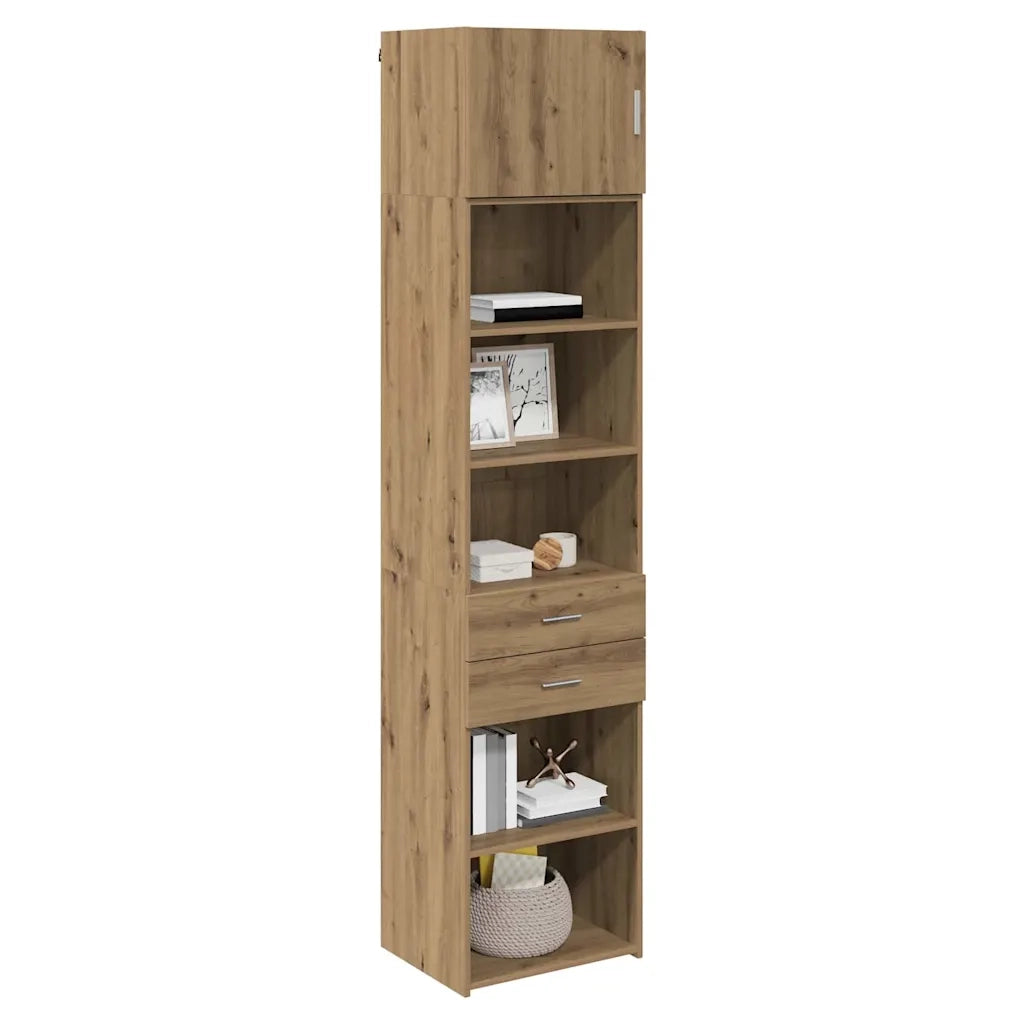Credenza con Cassetto-Buffet-Armadio da cucina Rovere artigianale 50 x 42,5 x 225 cm