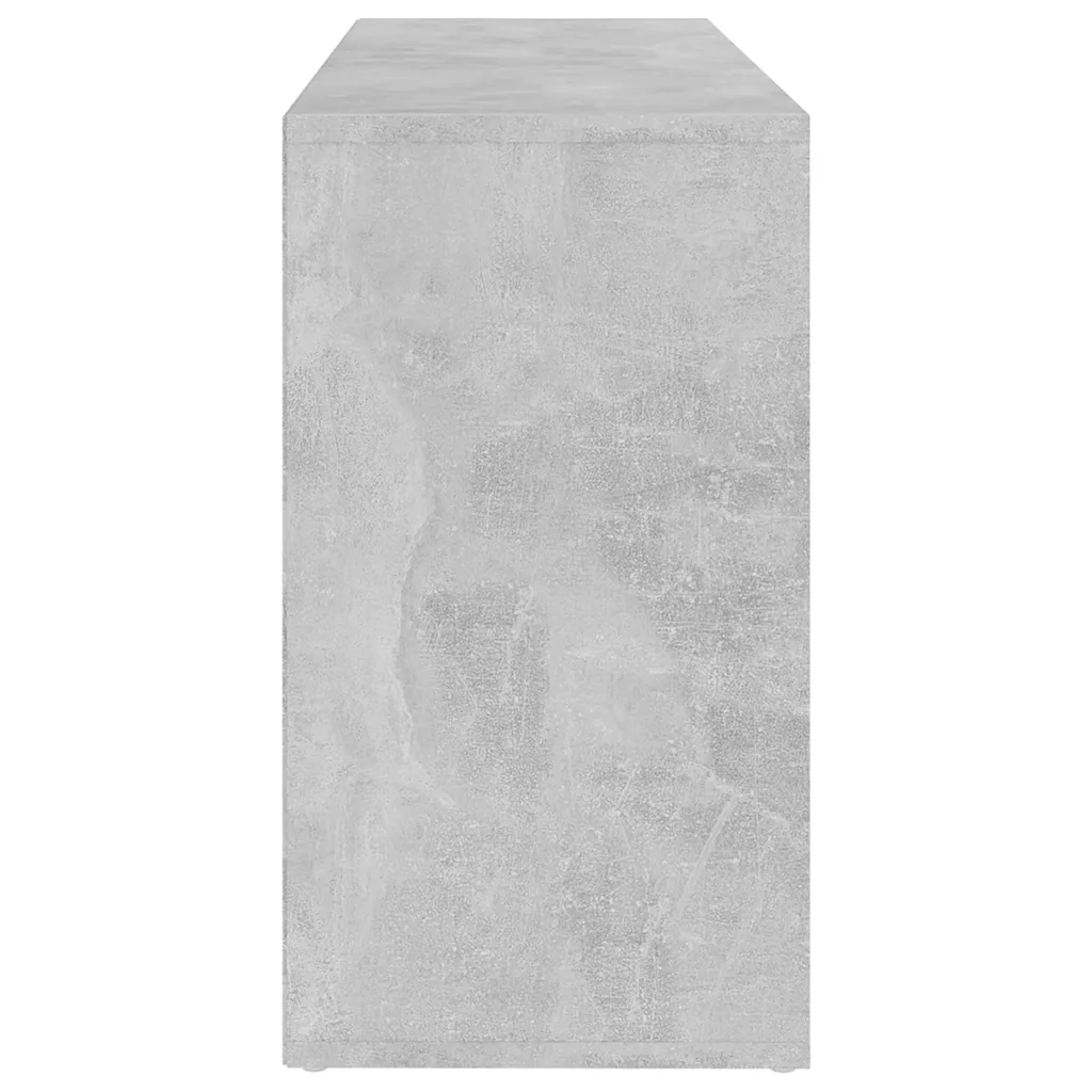 Scarpiera con Panchina-Scaffale per scarpe Grigio Cemento 103x30x55cm Multistrato