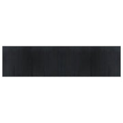 Tappeto del soggiorno | Tappeto Rettangolare Grigio 100x400 cm in Bamb¨´