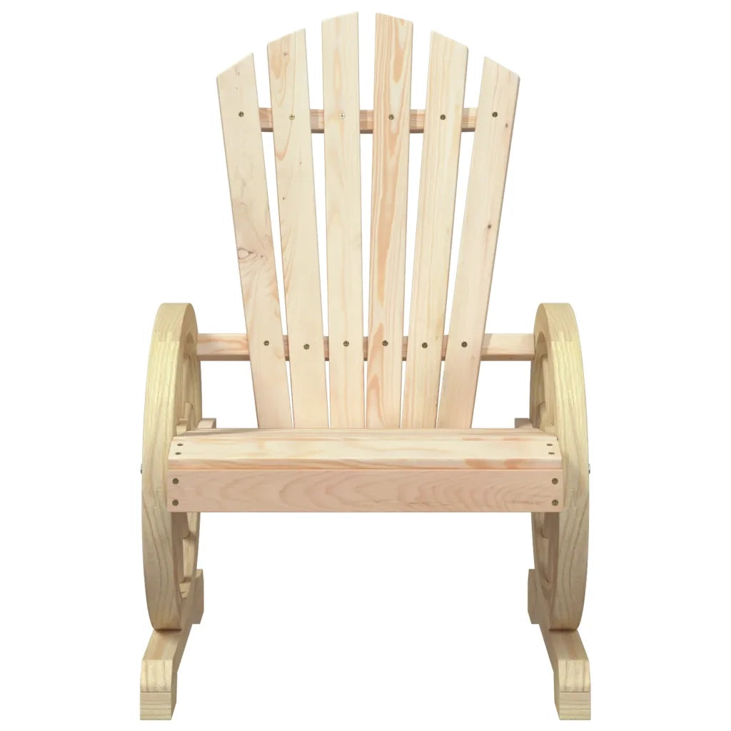 Set Salotto da Giardino 3 pz in Legno Massello di Abete
