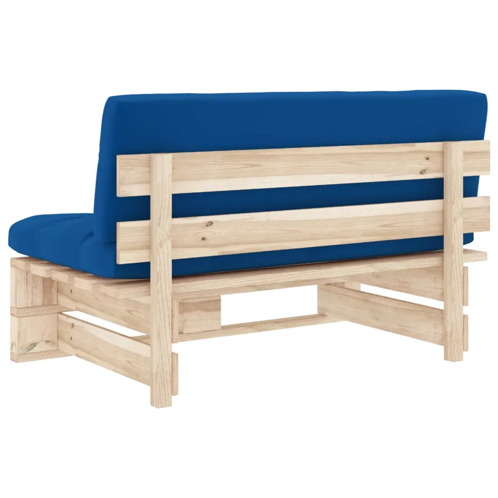 Divano Centrale Giardino su Pallet in Legno di Pino Impregnato cod mxl 54950