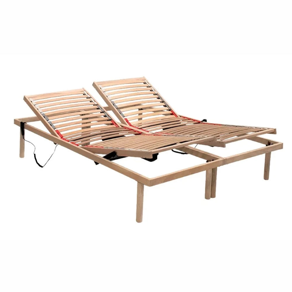 Rete Letto Motorizzata 3 Snodi 160x190 cm con telecomando, regolazione Testiera e Pediera per materasso matrimoniale