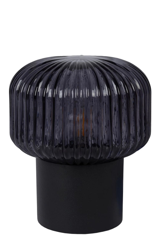 Lampada da tavolo Lucide JANY vetro fumé nero E14 40W