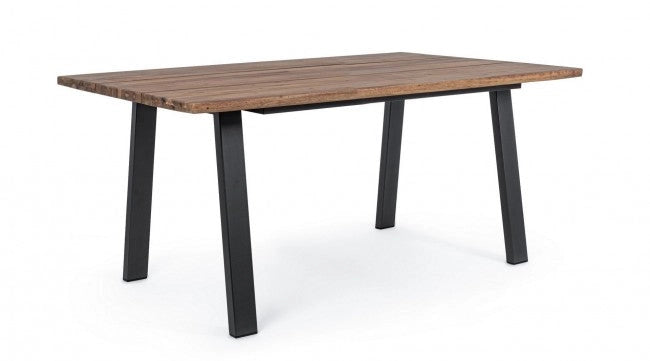 Tavolo Oslo Antracite/Naturale 160x90 cm in Legno