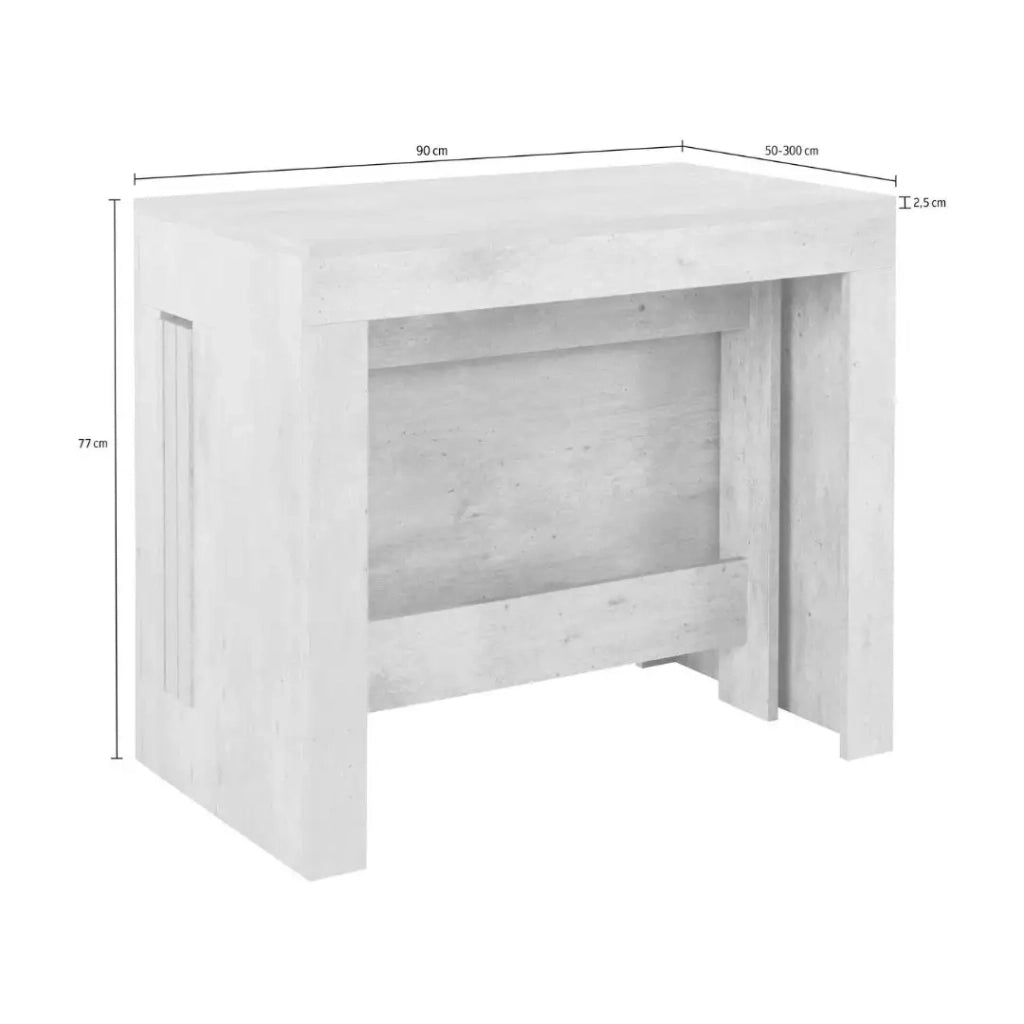 Consolle in legno Pratika L 90 x H 77 cm x P 90