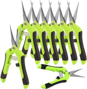 Snoeischaar Professionale per Cultiuri - 8 Pezzi - Acciaio Inox - Maniglie Antiscivolo - Lame Affilate - per Fiori e Piante - Riduce la Fatica - Rasoio per Giardino