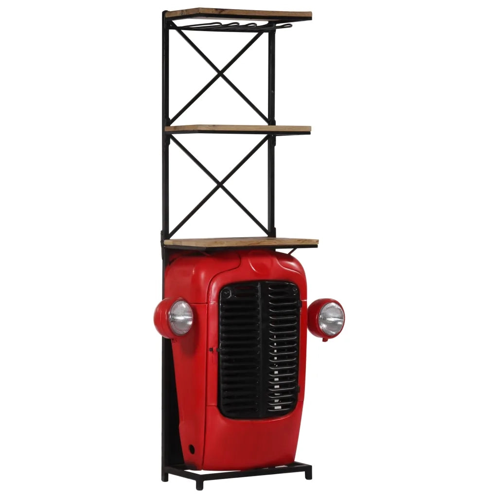 Cantinetta per Vini a Trattore 49x31x172 cm Massello di Mango cod mxl 51528