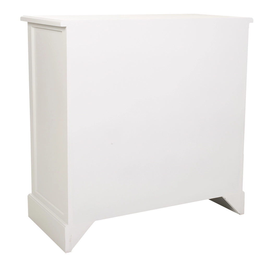 Cassettiera in legno bianco 80x40x80,5h