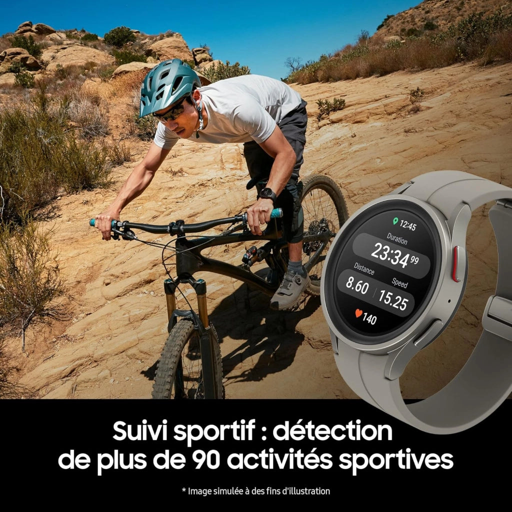 R925 Galaxy Watch5 Pro, eSIM, 45mm, Black Titanium