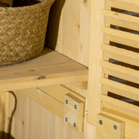 Armadio Mobile Portaoggetti da Giardino 87x46,5x160 cm in Legno