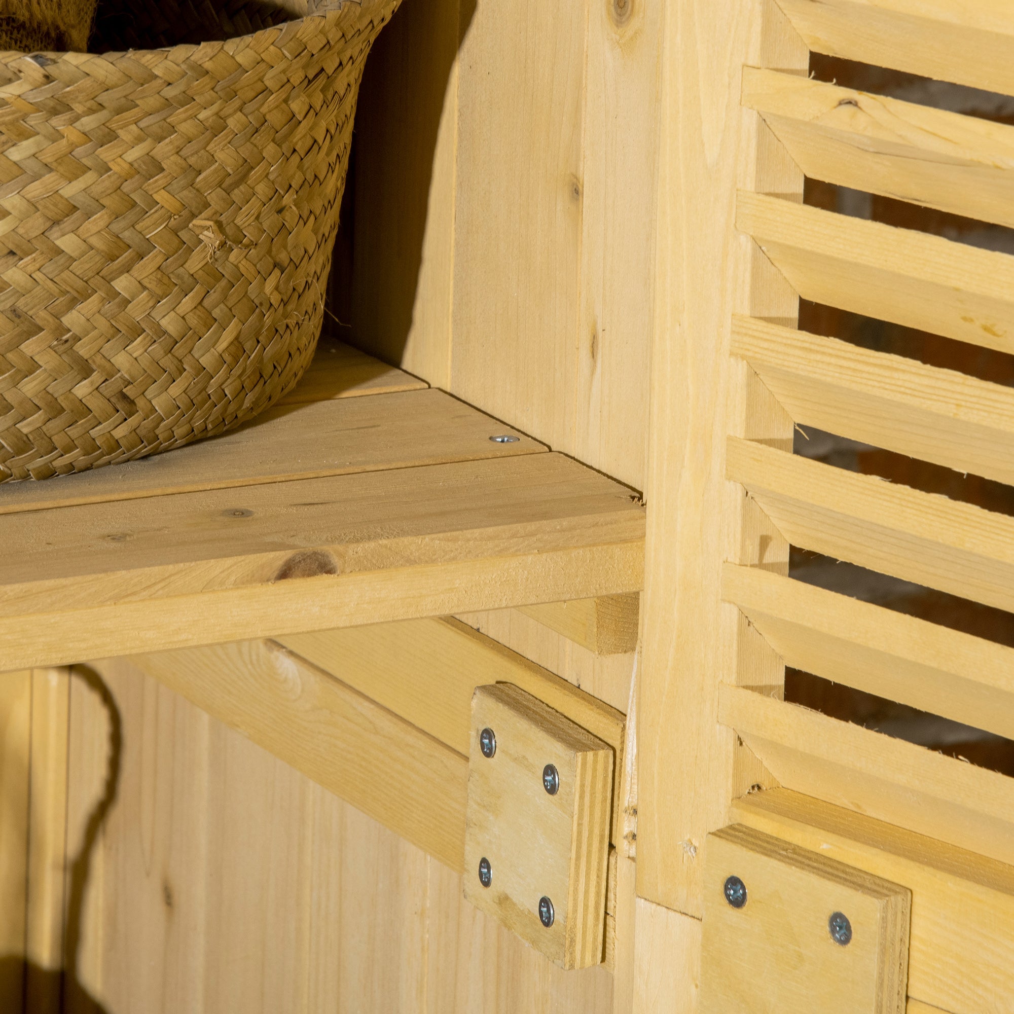 Armadio Mobile Portaoggetti da Giardino 87x46,5x160 cm in Legno