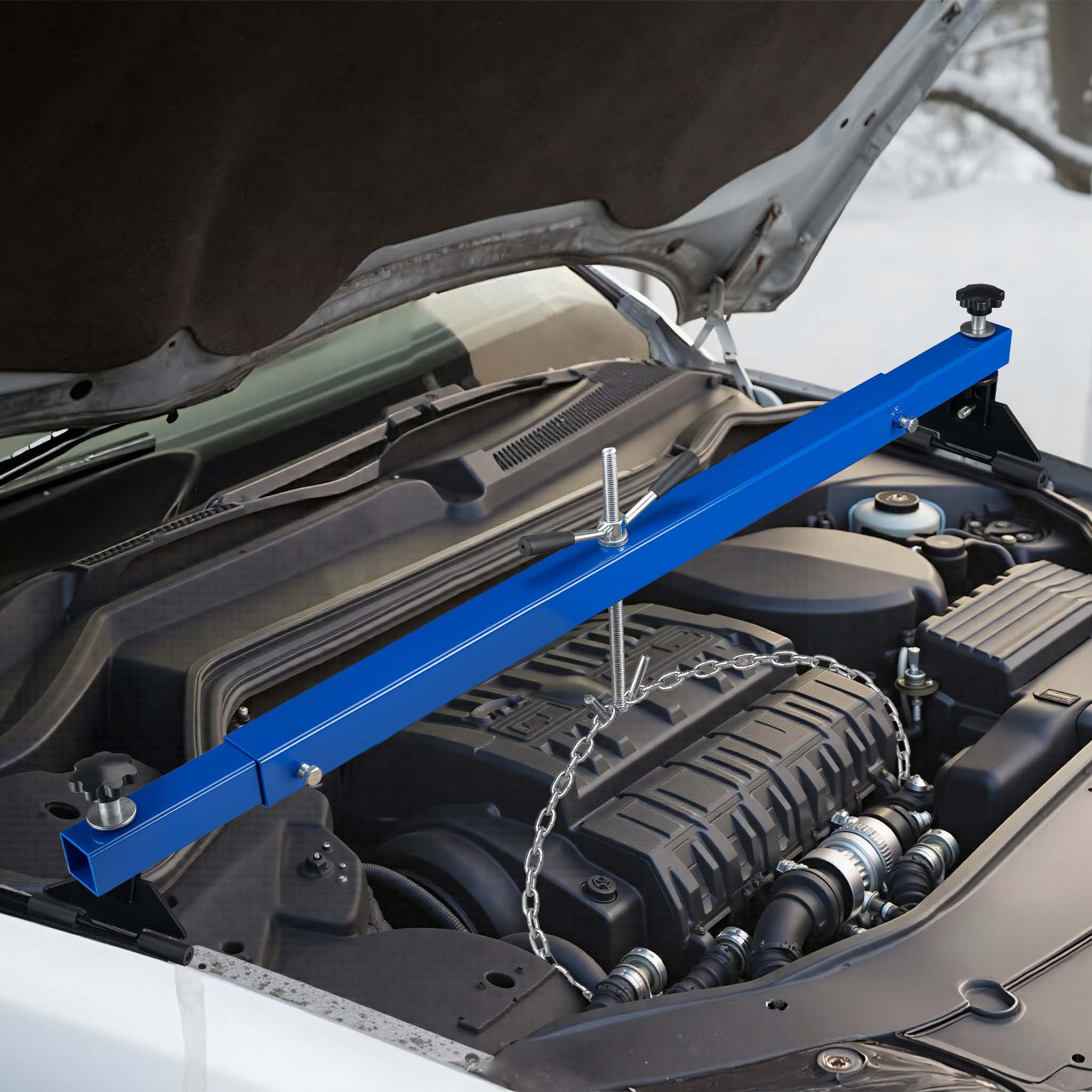 Ponte motore con portata max di 300 kg, traversa per sollevamento per riparazioni di motori