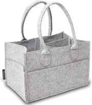 Organizzatore multifunzionale per pannolini e accessori (Grigio chiaro, 26 x 17 x 17 cm)