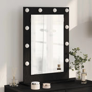 Specchio da Vanità Rettangolare Rovere Nero 70 x 50 x 18 cm 868334