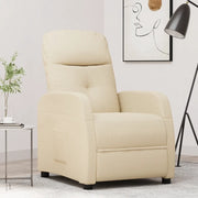 Poltrona Reclinabile in Tessuto Crema 289825