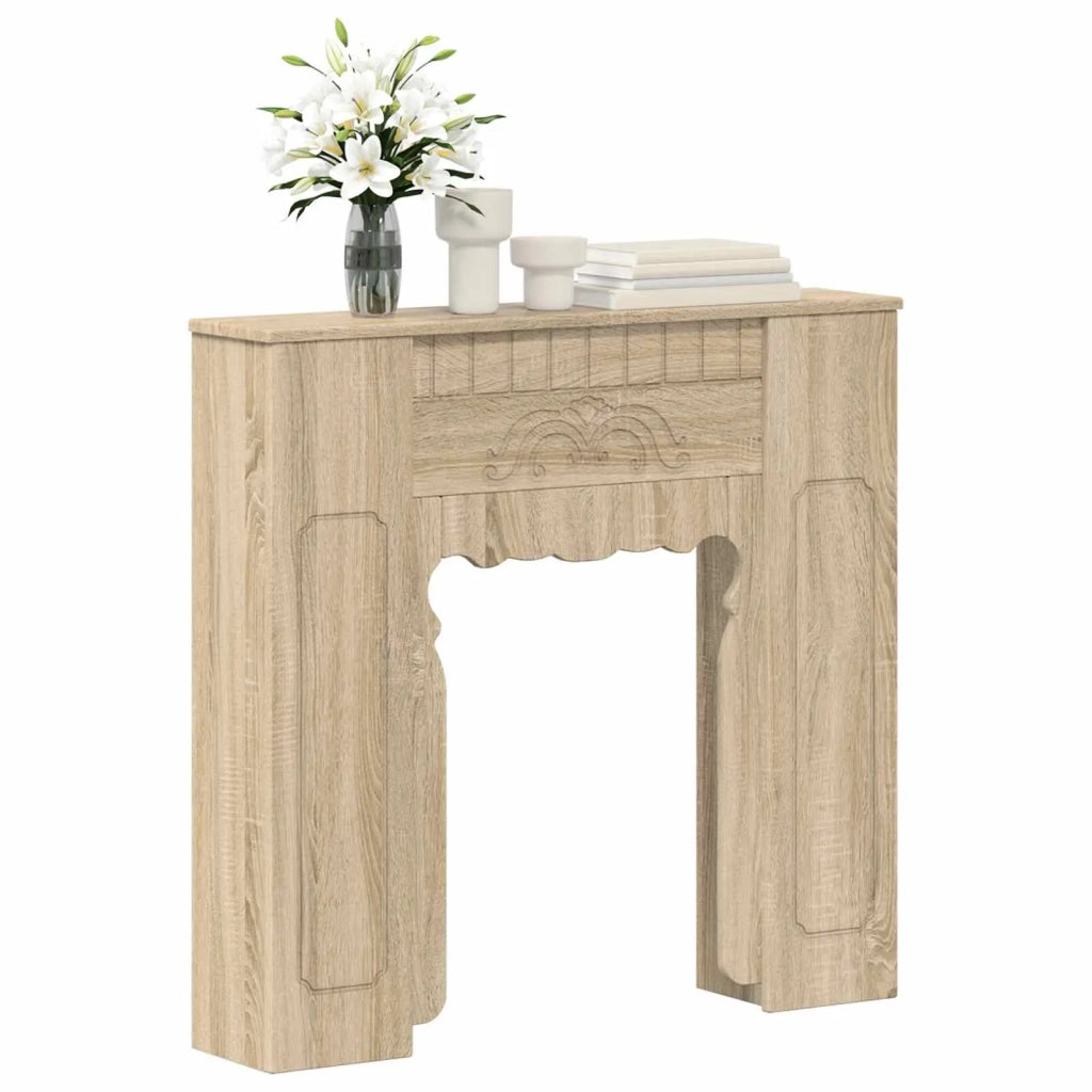 Cornice per camino Rovere Sonoma 93 x 20 x 89 cm 8006626