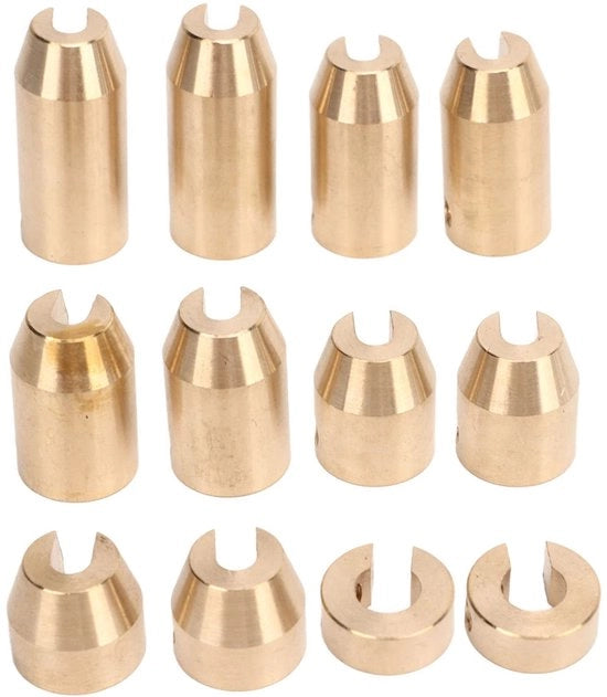 Pesi di equilibratura per ruote in ottone resistenti allo sfregamento - Bilanciamento ruota - Set di navetti 12 pezzi - Accessori motocicletta - Parti di ricambio auto - Controllo di qualità - Pesi di equilibratura ruota