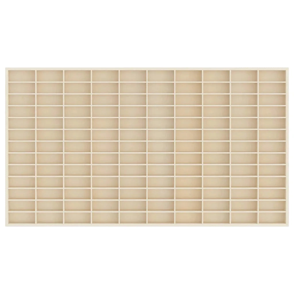 Vetrina a muro Beige 98 x 4,5 x 55 cm Legno multistrato