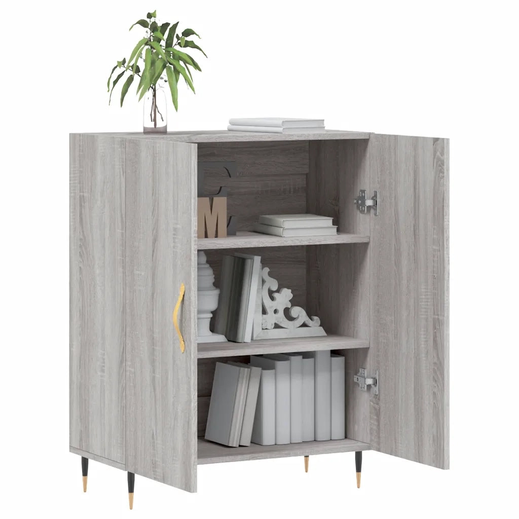 Credenza Grigio Sonoma 69,5x34x90 cm in Legno Multistrato 827706