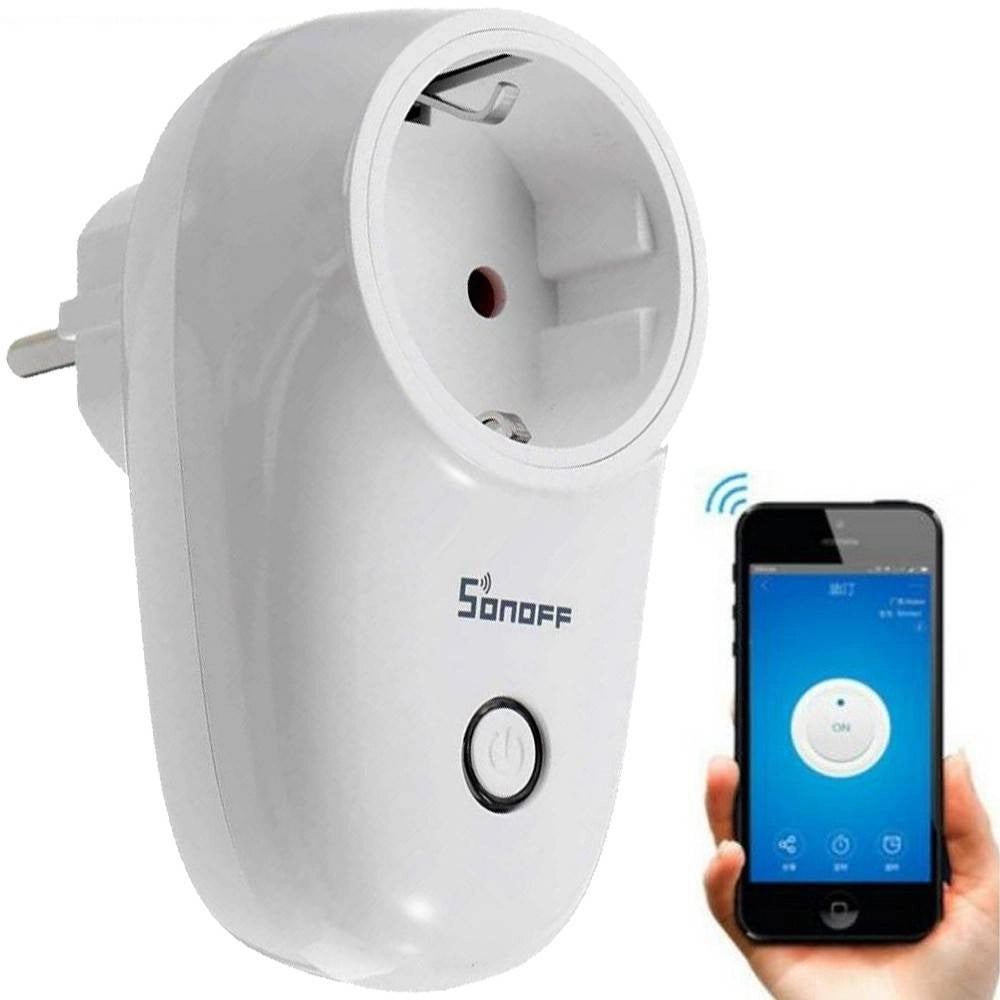 Trade Shop - Presa Intelligente Wi-fi Google Home Smart Home Domotica Casa Sonoff S26 -
