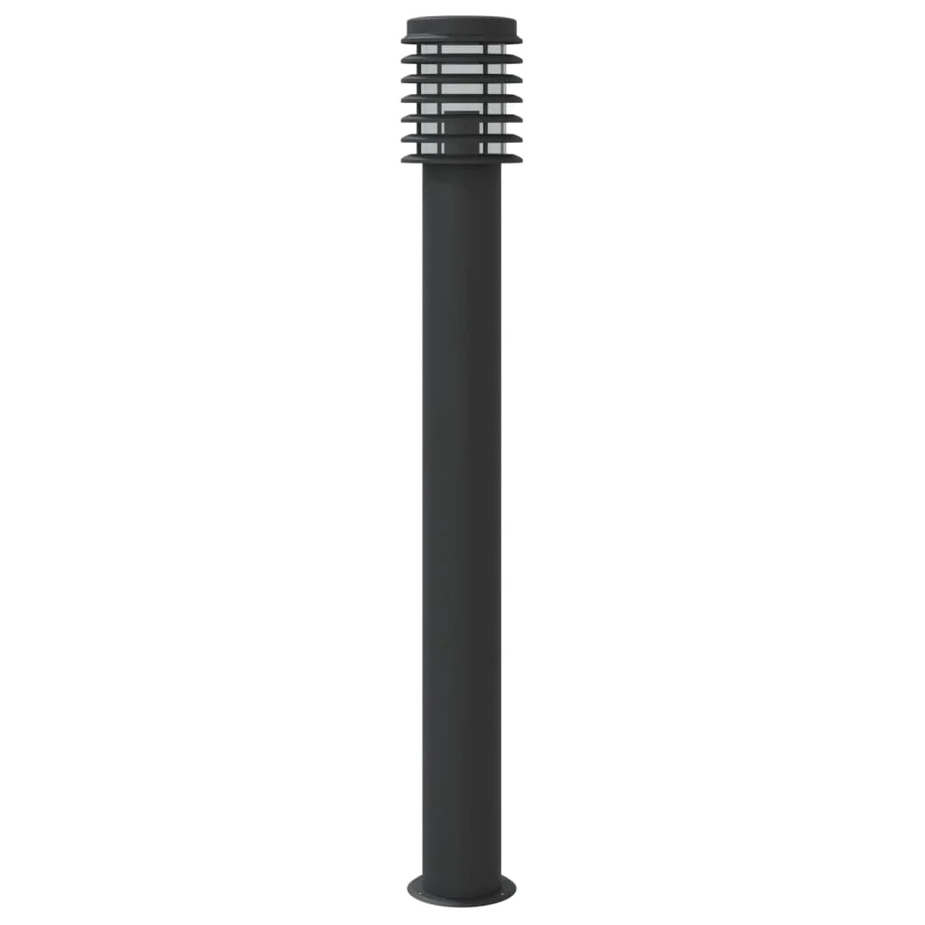 Lampada da terra per esterni 110 cm acciaio inox nero 02_0042505