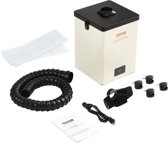 soldeerdampafzuigazione 150W mini desktop soldeerdampafzuigatore 332 m³/h 5800 giri/min 3-trappi filtro-soldeerdampafzuigazione per attività di lavorazione con saldatura