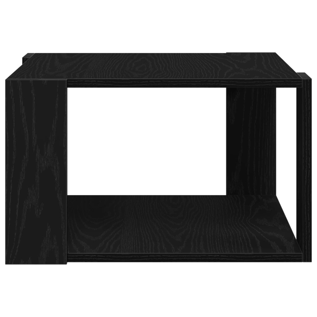 Tavolino da caffÃ¨ negra in rovere 85x55x31 cm in legno ingegnerizzato