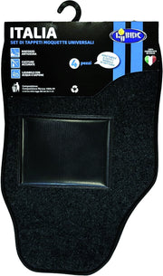 Lubex SET 4 TAPPETI UNIVERSALI PER AUTO IN MOQUETTE ''ITALIA''
