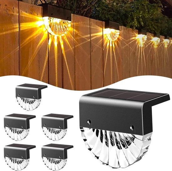 Decorazione esterna per Natale - Lampada esterna LED alimentata da energia solare - impermeabile e efficiente - luce calda - 2 modalità - esterno e giardino