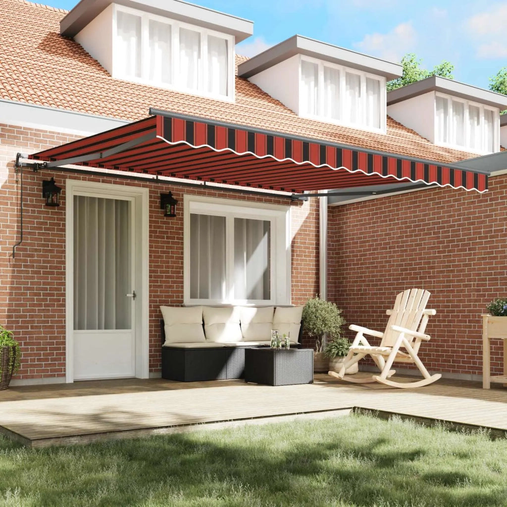 Tenda Retrattile arancione e marrone 400 × 300 cm 3330511