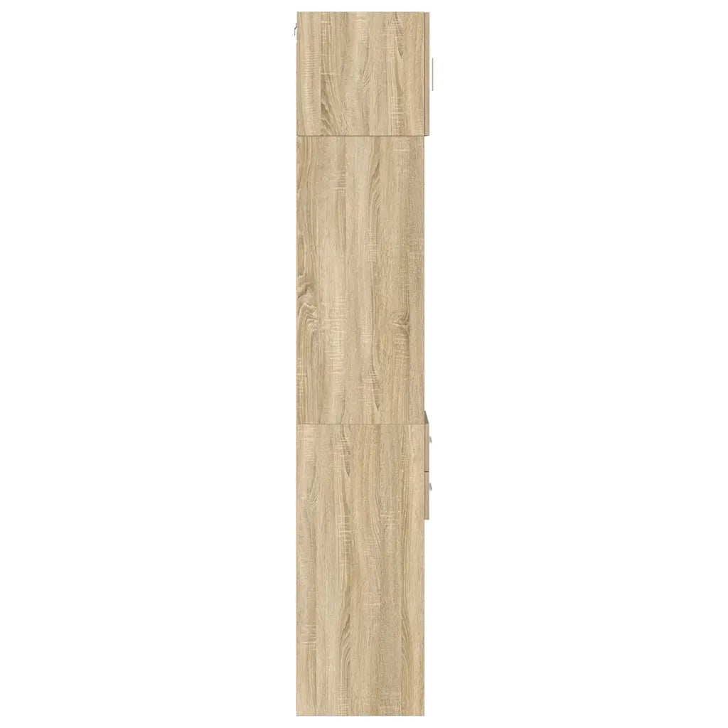 vidaXL Mobile Sottile Rovere Sonoma 30x42,5x225 cm in Truciolato