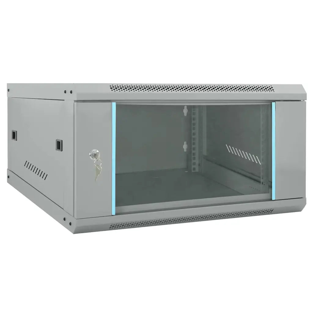 vidaXL Armadietto di rete Grigio 60 x 60 x 35 cm Acciaio