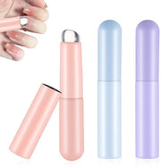 Set di pennelli per unghie multifunzionali 3 pezzi - pennello per ombre e arte delle unghie - materiale silicona/aluminio - riutilizzabile - 9 x 1,5 cm - pennello inclinato - set di pennelli per unghie