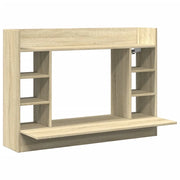 Scrivania tavolo postazione di lavoro mobile per computer studio a parete rovere Sonoma 105 x 48 x 75 cm legno ingegnerizzato marrone 02_0023878