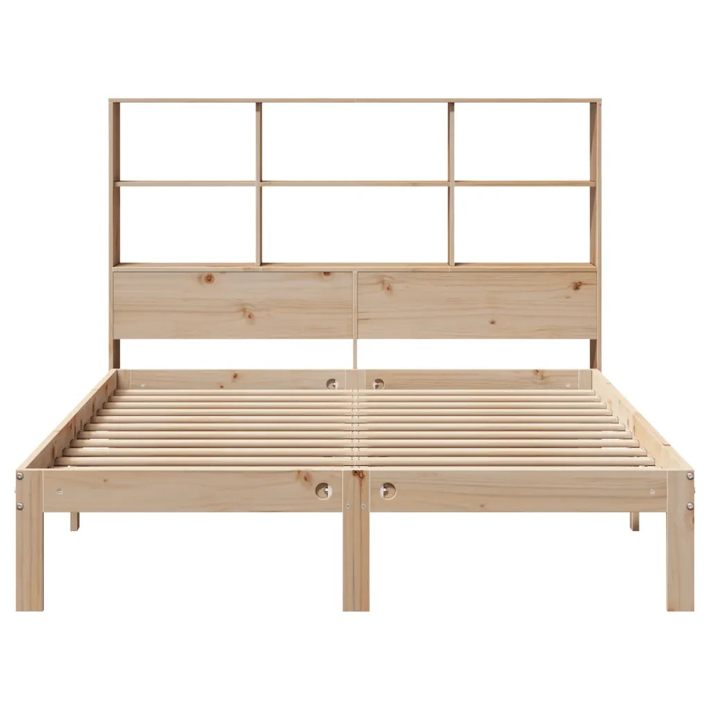 Letto Libreria senza Materasso 160x200 cm in Legno di Pino 3322566