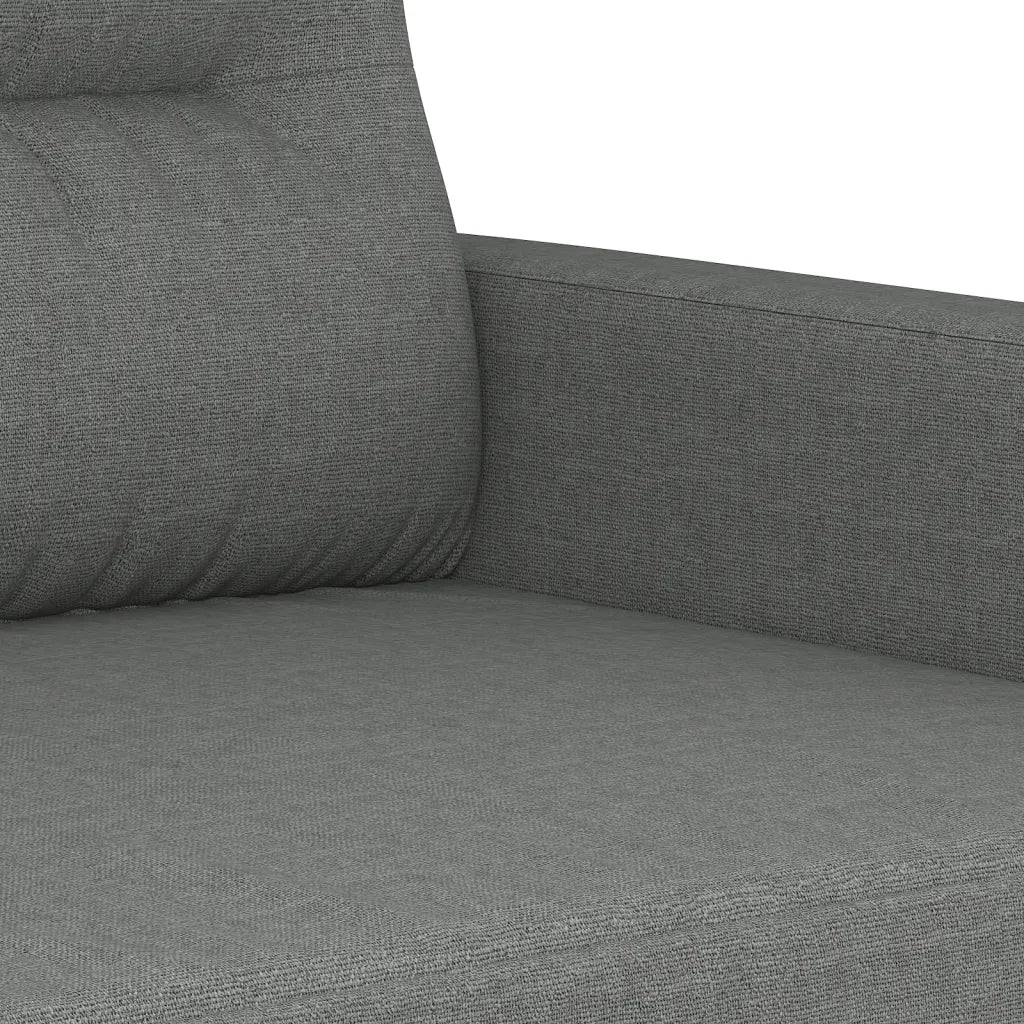 Set di Divani 3 pz con Cuscini Grigio Scuro in Tessuto 3201625