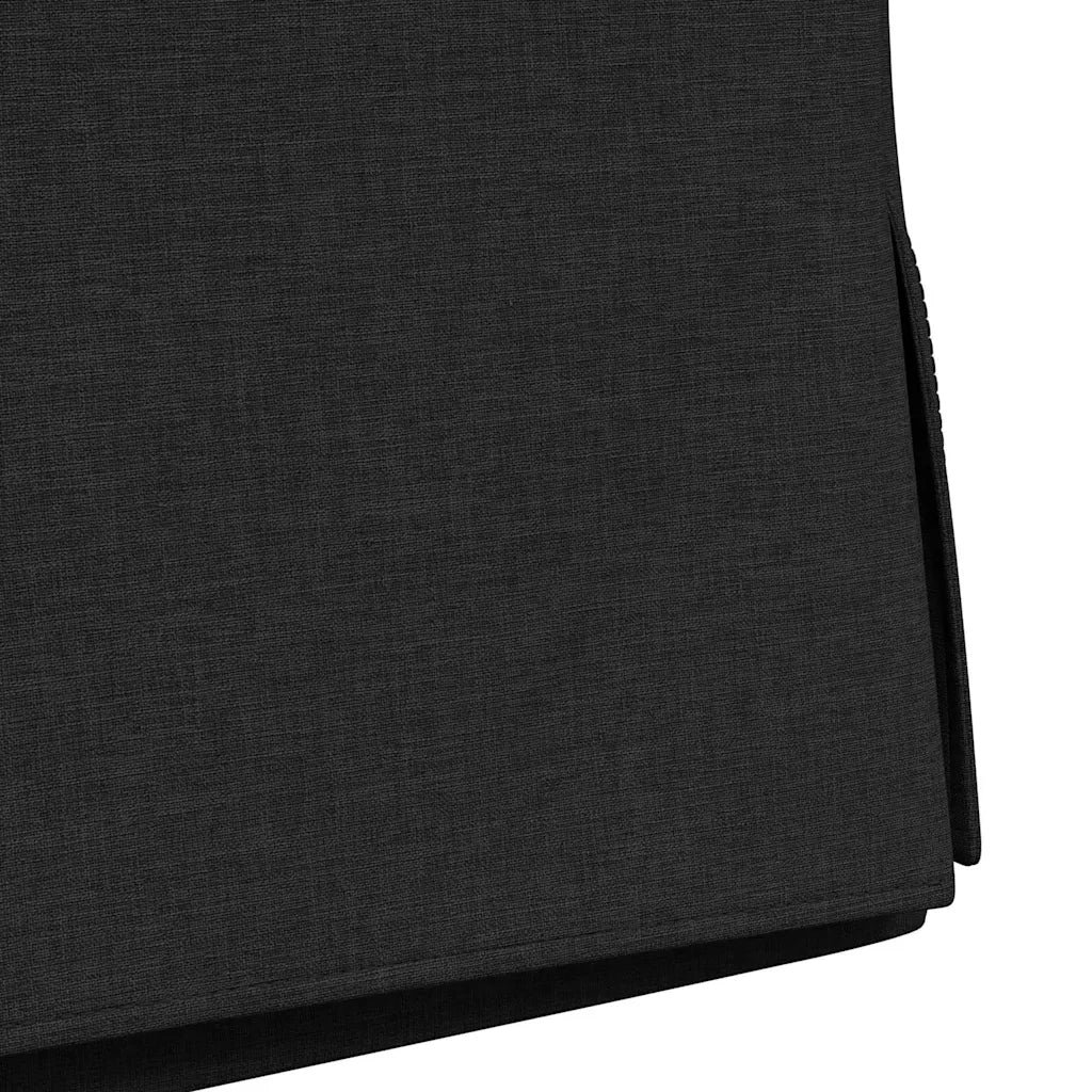 Sedie da pranzo 2 pcs Nero 57 x 67 x 98 cm Tessuto