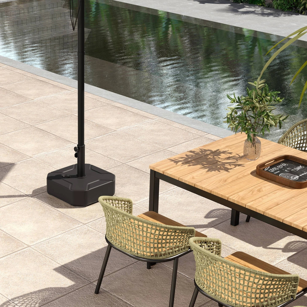 Base per Ombrellone da Giardino ¨C MINIMAL ¨C Quadrata, 38/48mm, fino a 25kg