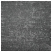 Tappeto shaggy grigio scuro 200 x 200 cm moderno tappeto quadrato trapuntato a Pelo Lungo