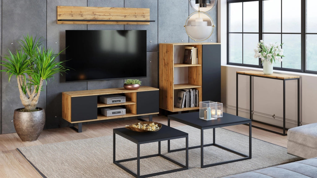 Libreria Fondi - Gambe in metallo Gold Craft Rovere