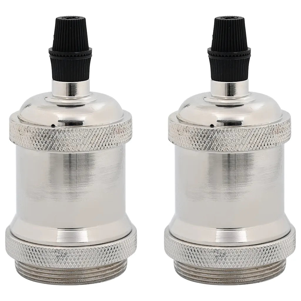 Portalampade 2 pz Nichel Satinato E27 CFW5093735