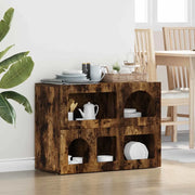 Credenza Rovere fumé 80.5 x 35 x 59 cm Legno multistrato