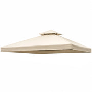 Telo Di Ricambio Per Gazebo In Poliestere Con Air Vent Traspirante Protezione Da Sole Pioggia E Agenti Atmosferici Per Giardino Patio Terrazza Outdoor 3 x 3 M Beige
