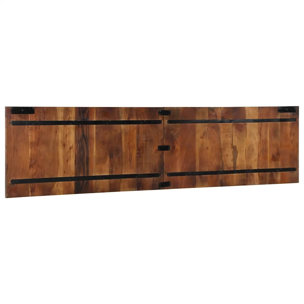 Testiera Multicolore 200 cm in Legno Massello Recupero