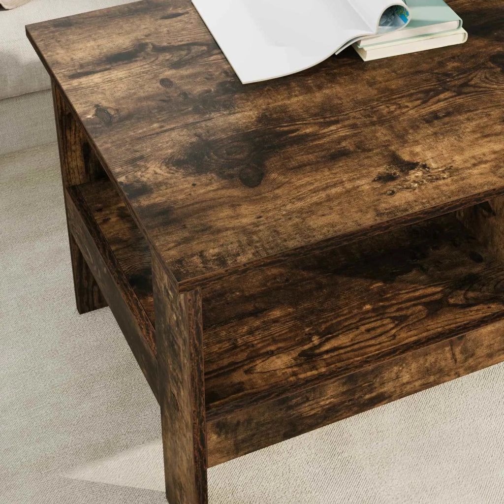 Tavolino da salotto Rovere fumé 90 x 50 x 45 cm